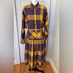 1980s/90s Vivienne Westwood Style Marvin Singer for Depeche Mode Drop Waist Dres